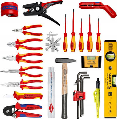 Çantë shpine veglash KNIPEX Modular X18 Electric, set 22 copë, 530 mm, e zezë