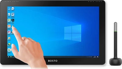 Tablet grafik Bosto Studio 16HDT, 15.6\", 8192 nivele presioni, ngjyrë e zezë