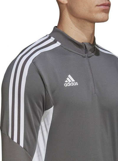 Bluzë trajnimi adidas Condivo 22 1/2 Zip për burra, poliester, Aeroready, gri