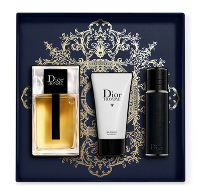 Set Dior Homme 2020, Eau de Toilette 100 ml + xhel dushi 50 ml + Eau de Toilette 10 ml