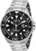 Orë dore për meshkuj Invicta Grand Diver Quartz 28765, e argjendtë/zezë