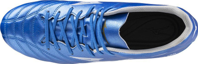 Këpucë futbolli Mizuno Monarcida Neo III Select M P1GA242527, pjesa sipër plastike, formë e gjerë, blu