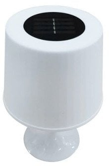 Lampë tavoline solare Domoletti Zefy, LED, IP44, e bardhë