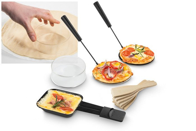 Grill raclette Fritel RG3195, 1200W, për 8 persona, i zi gri