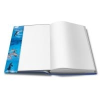 Mbulesë librash HERMA 20260, 54 x 26 cm, transparente, blu