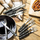 Set takëmesh për steak e pica, 4 thika, 4 pirunë, çelik inox