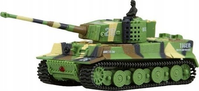 Lodër tank me telekomandë Amewi Tiger 1 Mini M, shkalla 1:72, kamuflazh jeshil