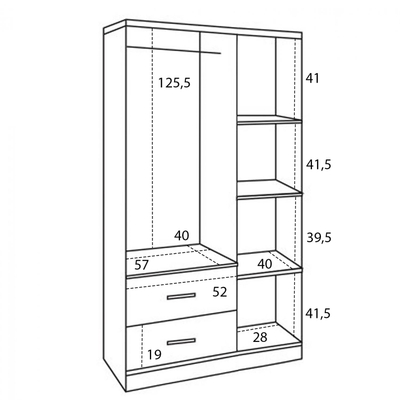 Dollap  HM340.04 89,2×42×181