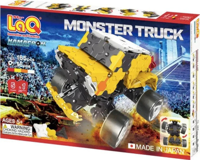 Set konstruktiv LaQ Hamacron Monster Truck, lojë edukative, shumëngjyrësh