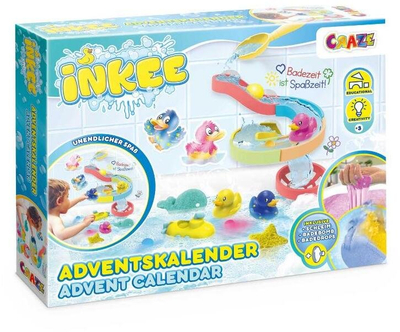 Kalendar Advetnt Craze Inkee, lodra banjo për fëmijë, 24 surpriza, shumëngjyrësh