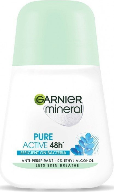 Dezodorant roll on Garnier Mineral Pure Active, antidjersë, 50ml