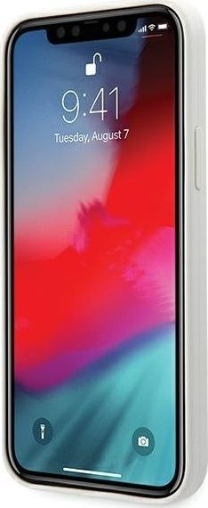 Mbrojtëse silikoni U.S. Polo ASSN për iPhone 12/12 Pro, e bardhë