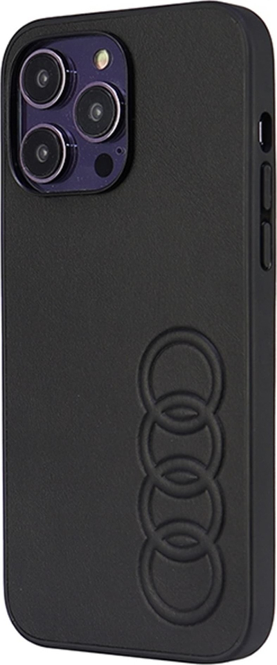 Futlle telefoni Audi Synthetic Leather, për iPhone 14 Pro Max 6.7", hardcase, e zezë