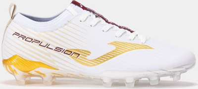 Këpucë futbolli Joma Propulsion Cup 2402 FG, për fushë natyrale, të lehta, të bardha me të artë