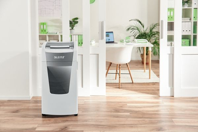 Shredder Leitz Office Pro 600 P5, prerje mikrokonfeti, për 600 fletë, i bardhë