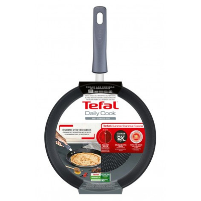 Tigan për krepa Tefal Daily Cook G7313855, 25 cm, çelik inox, gri
