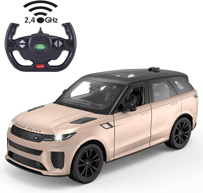 Makina me telekomandë Rastar Range Rover Sport SV 1:14, 2.4GHz, dyer manuale, ngjyrë ari