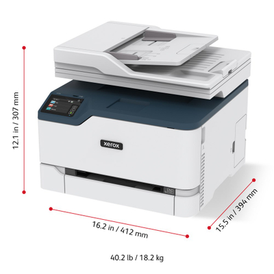 Printer multifunksional me lazer në ngjyra Xerox C235, A4, WiFi, i bardhë