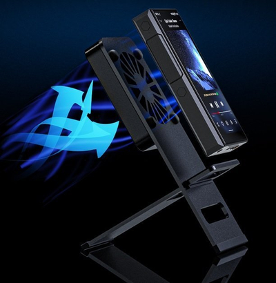 Stacion karikimi Fiio DK3S, me ventilator ftohës, metal, i zi