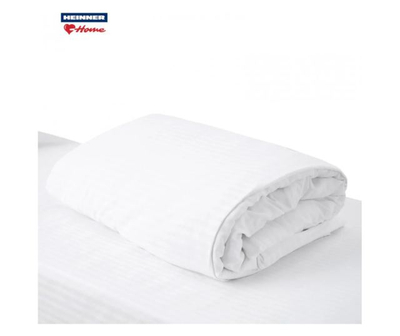 Mbulesë jorgani Heinner Hotel Damask, 200x220 cm, 100% pambuk, e bardhë