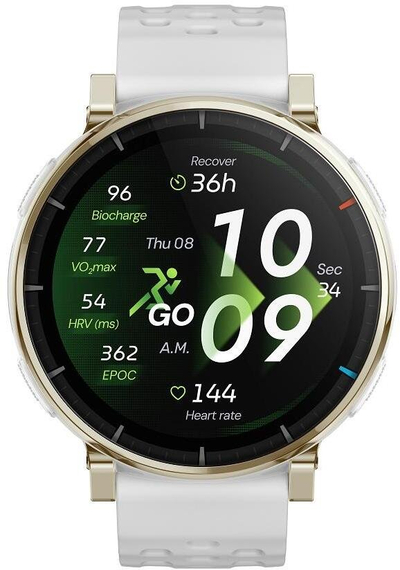 Smartwatch Amazfit Active 3 Premium, AMOLED 1.32", GPS, i bardhë