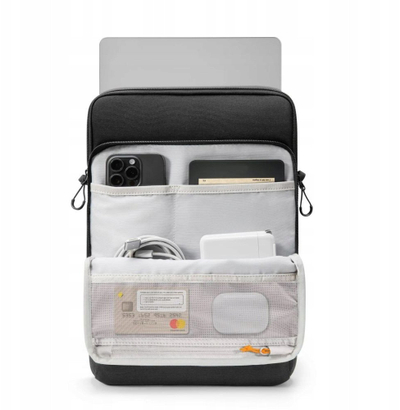 Çantë laptopi Tech-Protect Defender Case VR, 13-14", me plot xhepa, e zezë