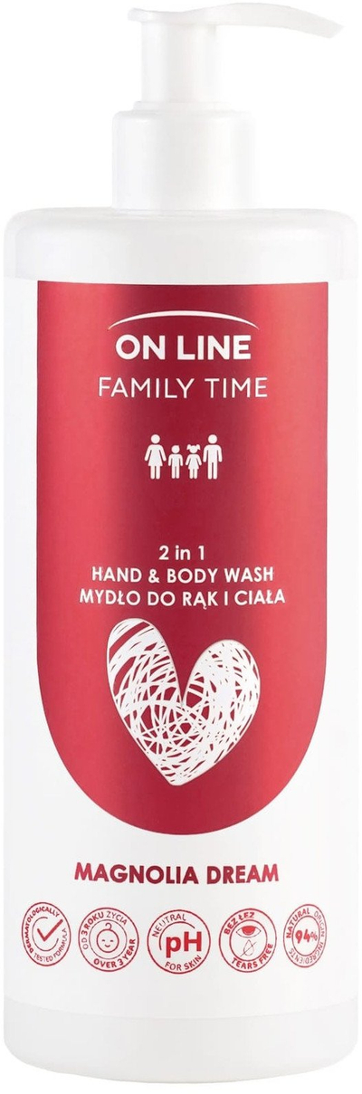Sapun për duar dhe trup ON LINE Family Time Magnolia Dream, 2n1, 500 ml