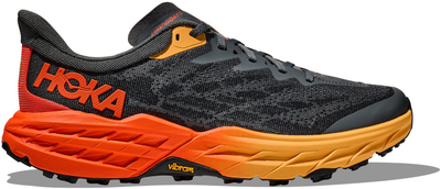 Патики за трекинг HOKA Speedgoat 5 за мажи, Vibram Megagrip, висока амортизација, сиво портокалови