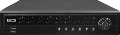 Regjistrues IP BCS BCS-U-NVR1602-A-4K-8P, 16 kanale, PoE, HDD 6TB