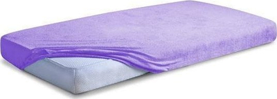 Царшаф со гума Matex Frotte Premium, 180x200 cm, светло виолетов