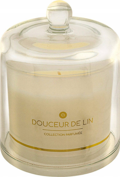 Qiri me erë Ilae Douceur de Lin, 240 g, me kupolë xhami, ngjyrë krem