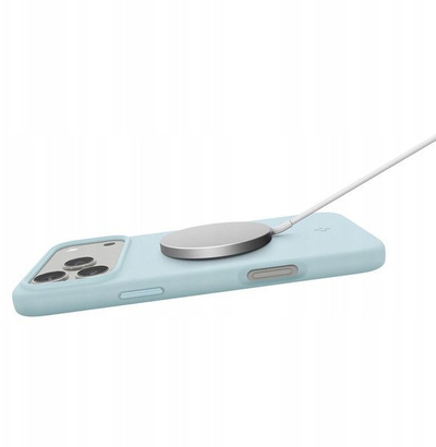 Kuti mbrojtëse Spigen Silicone Fit MagSafe për iPhone 17 Pro Max, silikon, Mute Blue