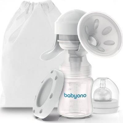 Pompë manuale e gjirit Babyono Anatomy, 150ml