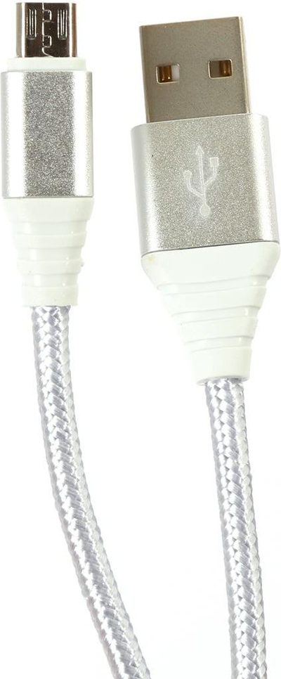 Kabllo USB Omega OUFBB3MBOXS, Micro USB, 1m, 2A, argjendt e bardhë