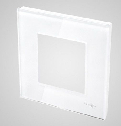 Kornizë xhami njëfishe Touchme TM728W, 86x86mm, IP20, e bardhë