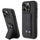 Këllëf telefoni BMW M Collection PU me Grip Stand, për iPhone 15 Pro, i zi