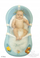 Хамак за капење за бебе BabyMatex, микросфери перлит, со чашки за вакуумско прицврстување, сив