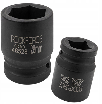 Çelës kokë Rockforce Socket 3/4", 28mm, profil 6-këndor, argjend
