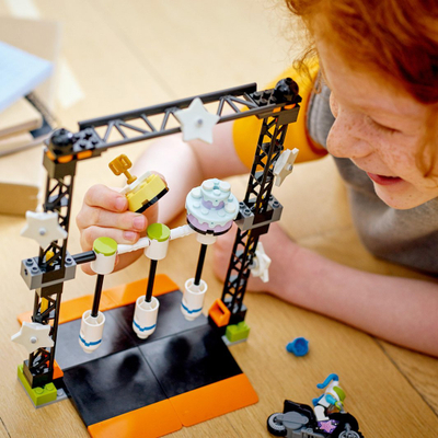Lodër LEGO City Stuntz Knockdown Stunt Challenge 60341, set ndërtimi, shumëngjyrëshe