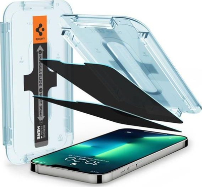 Xham mbrojtës Spigen GLAS.tR EZ Fit për iPhone 13 13 Pro, privacy, transparent