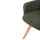 Kolltuk ngrënieje Dew 56,5x62x81,5Hcm (HM9848.05), gjelbër