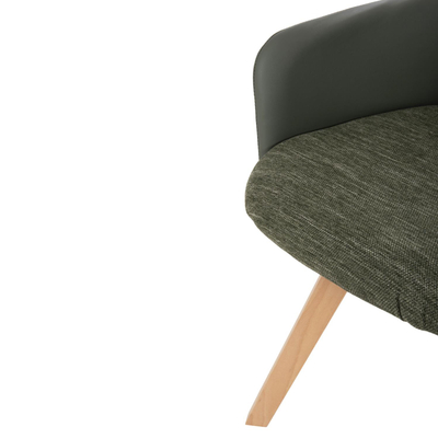 Kolltuk ngrënieje Dew 56,5x62x81,5Hcm (HM9848.05), gjelbër