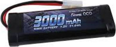 Bateri RC Gens Ace 3000mAh, 7.2V NiMH, me lidhës Tamiya, ngjyrë e zezë