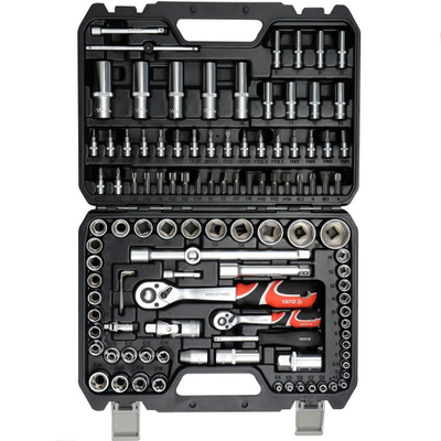 Set çelësash YATO YT-38791, 108 pjesë, 1/4" dhe 1/2", me rrachet