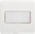 Buton çelësi Hager Polo 12008902, 1 modul, plastikë, i bardhë