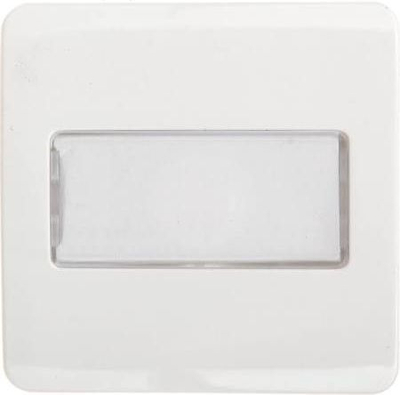Buton çelësi Hager Polo 12008902, 1 modul, plastikë, i bardhë