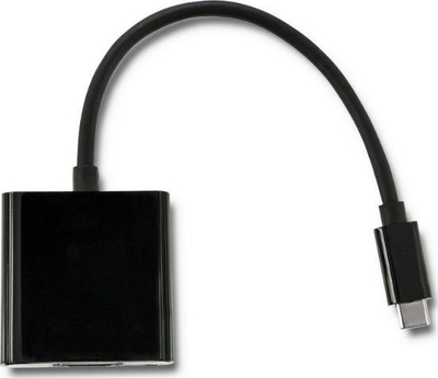 Adapter USB-C në HDMI Qoltec 50375, 4K, 0.23 m, i zi