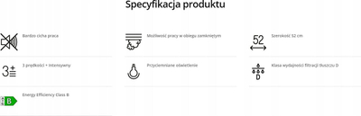 Aspirator kuzhine Franke FBFE WH Matte A52, i futur në dollap, 52 cm, i bardhë mat
