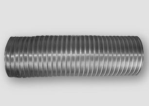 Tub ventilimi SPIRO, alumin, 115mm, i argjendtë