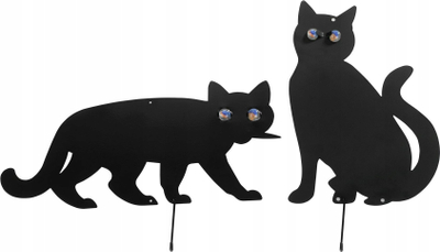 Плашило за птици Maximex Bird Scarer Cat, сет 2 парчиња, 37x29 cm, црна